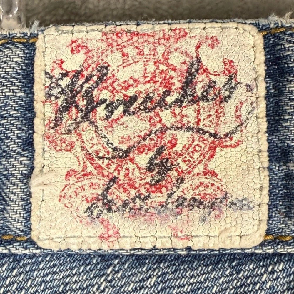 Breechen By‎ Scott Langfton Mens Distressed Ripped Blue Denim Jeans Sz 40